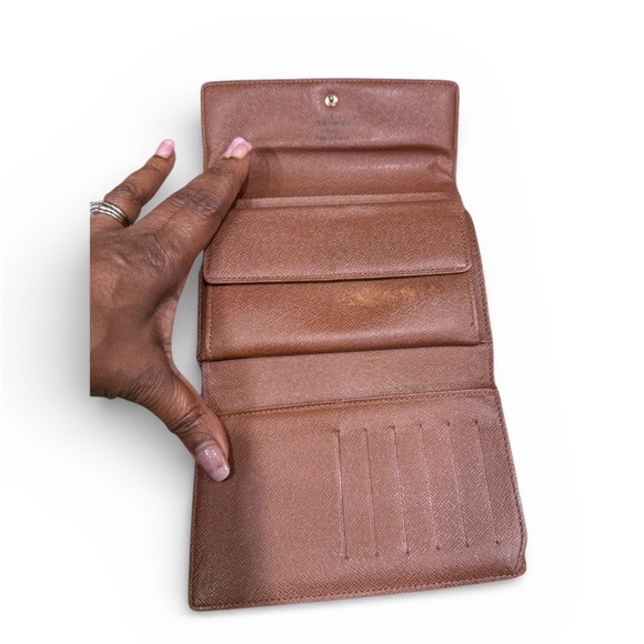 Louis Vuitton Monogram Brown Leather Wallet-Preowned Date Code SP0094 - Picture 8 of 13